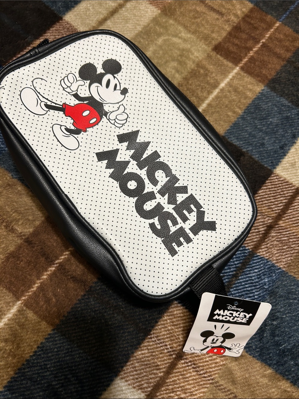 Disney Mickey Mouse Black, White & Red Belt Bag